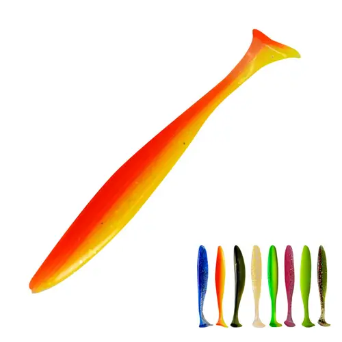 Fishing Lure 55mm 70mm 90mm T Tail Worm Soft Bait Jigging Wobblers Tackle Bass Pike Artificial Silicone Swimbait - Image 2