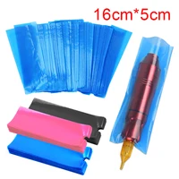 50/100pcs Tattoo Pen Machine Bags Cover Sleeves PMU Supply Disposable Blue Pink Black Microblade Pen Clip Cord Cover Accessories 1