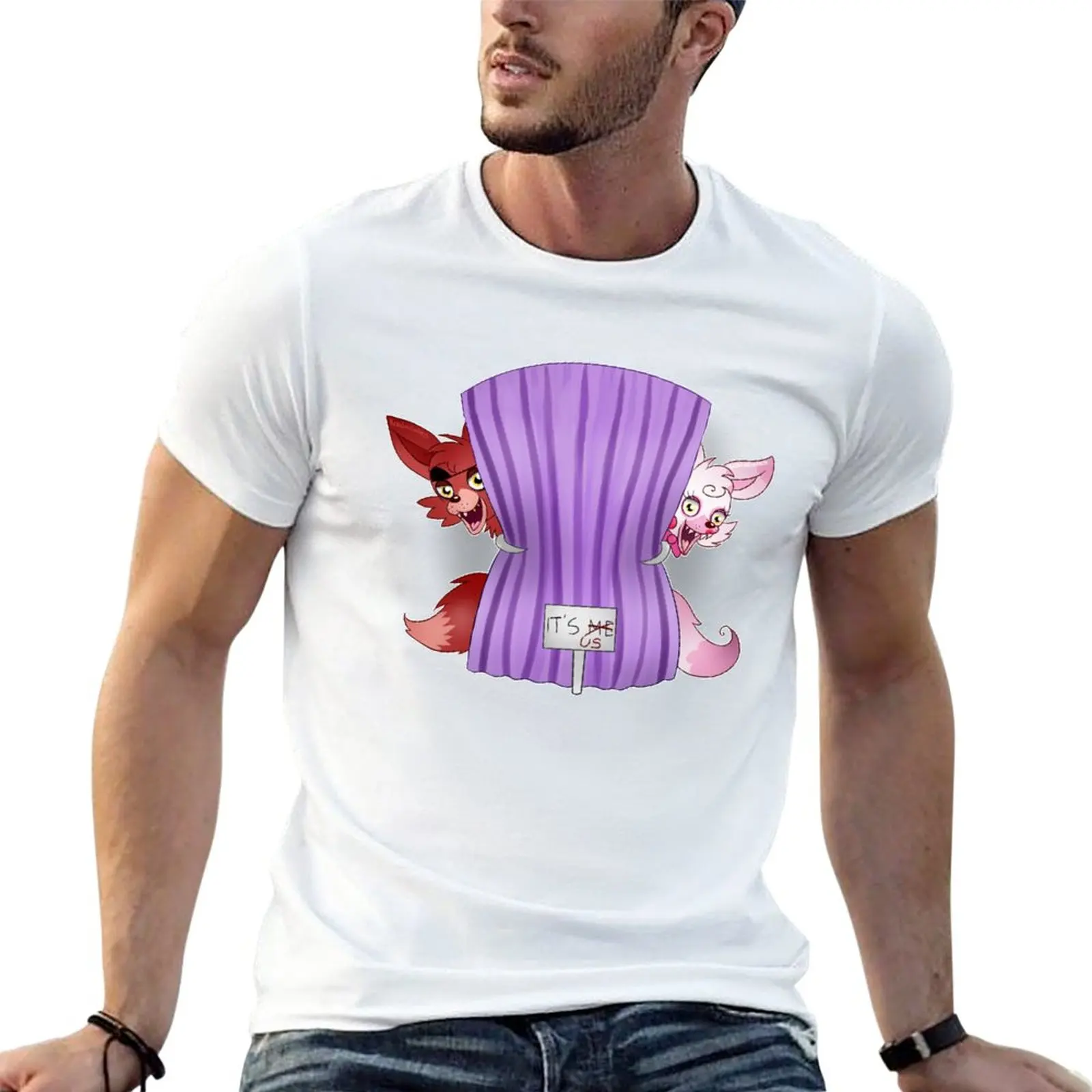 Siamo Noi! -Foxy & Mangle T-Shirt Sweat Shirt Maglietta Ad Asciugatura Rapida T-Shirt Da Uomo Grandi E Alte