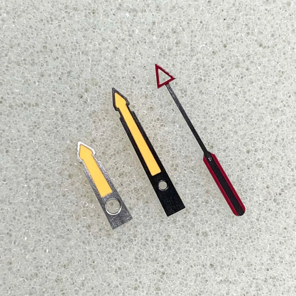 Watch Hand Yellow Luminous Three Hands Watch Accessories for NH35/ NH34/ NH36/ 4R/ 7S/ NH70 Movements