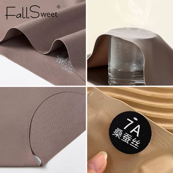 FallSweet 8PCS Seamless Mulberry Silk Panties for Women Ultra Thin High Elastic Invisible Briefs Soft Comfortable Lingerie M-2XL 5