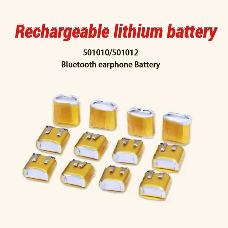 5-100pcs Lipo Rechargeable Polymer Lithium Batteries 501010 501012 3.7V 35mAh Bluetooth Batteries for Headset LED Lights Mp3/mp4
