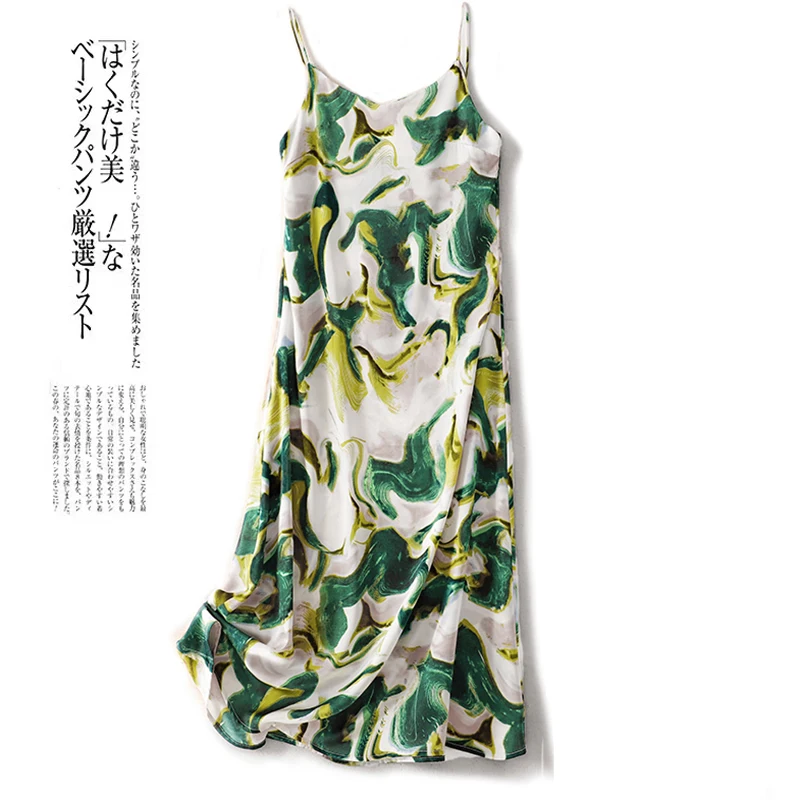 

2024 Summer Sleeveless Camisole Dress Women Print Floral Cotton V Neck Pullover Causal Long Dress Female Vacation Clothes X1167