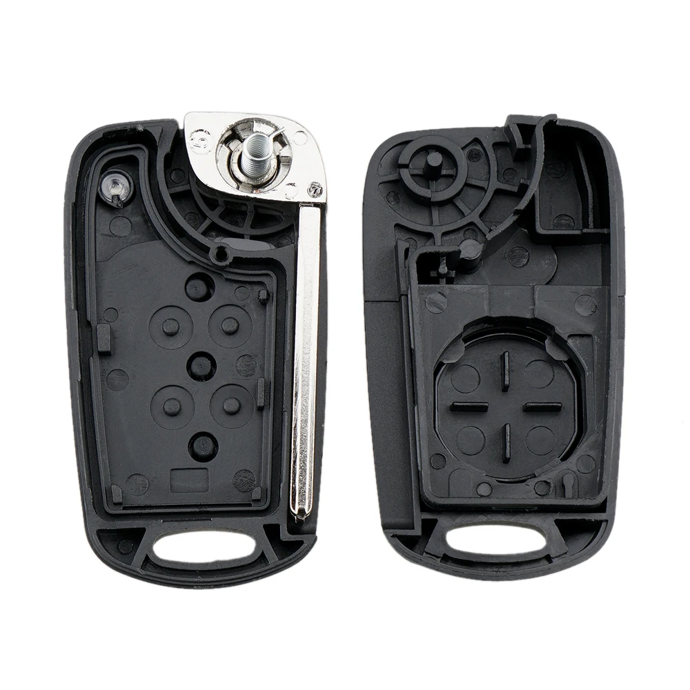 For Hyu ndai Acc ent Sol aris Verma 3 Button Flip Remote Auto Car Key Shell Blanks
