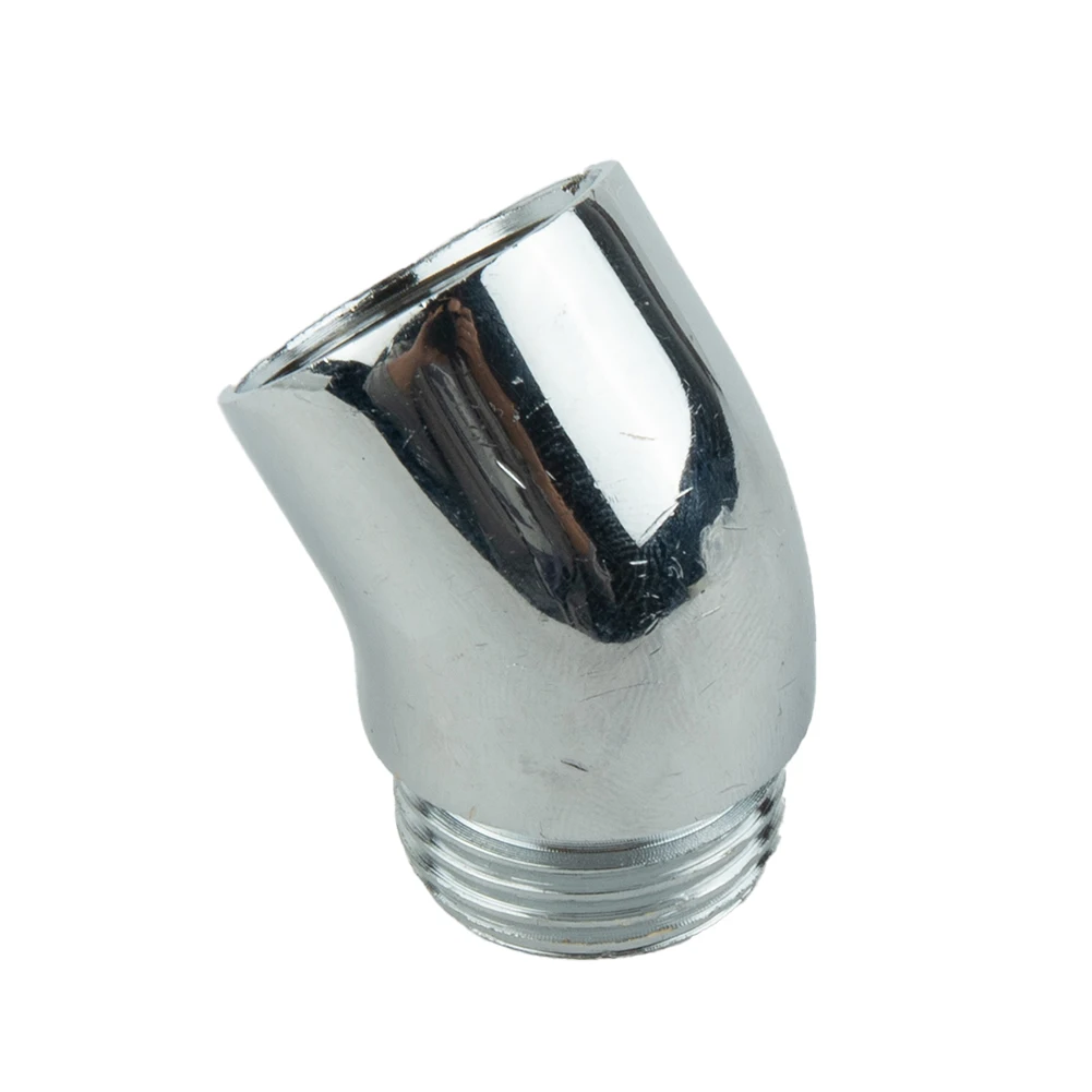 Shower Elbow Adapter For Hand Shower Head Top Spray Thread G1/2 145&deg; Inclination Chrome Angle Bracket Bathroom Accessories
