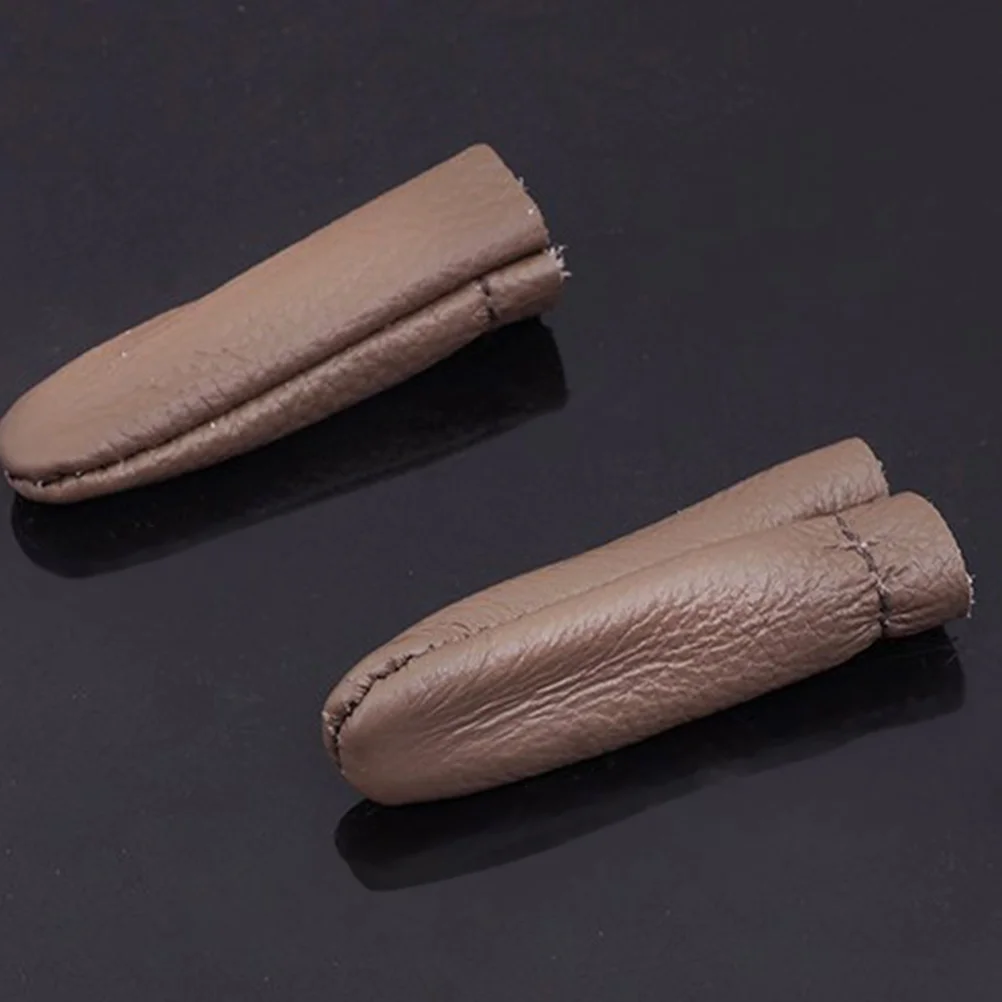 2pcs Durable Finger Protectors Comfortable Thimbles For Embroidery Handmade Crafts Gifts Finger Guards Protective Gloves