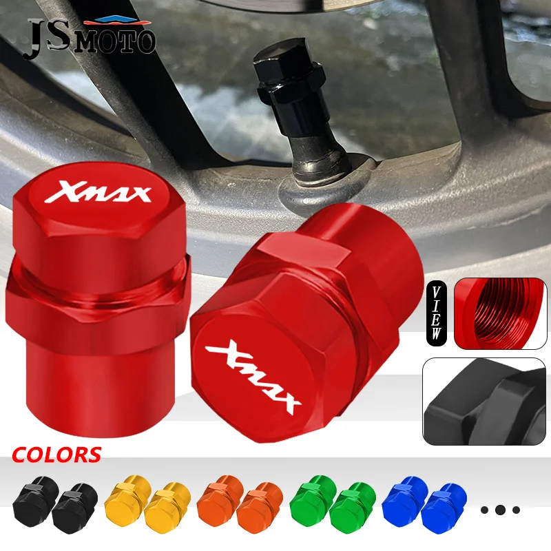 

2024 Motorcycle CNC Aluminum Wheel Tire Valve Stem Airtight Covers Accessories For XMAX125 XMAX250 X-MAX300 xmax400 XMAX 300 400