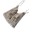 Women Bags Designer Silver Metal Sequins Chain Woven Bag Hollow Evening Bags Clutch Female Travel Holiday Shoulder Bag Handbag 1