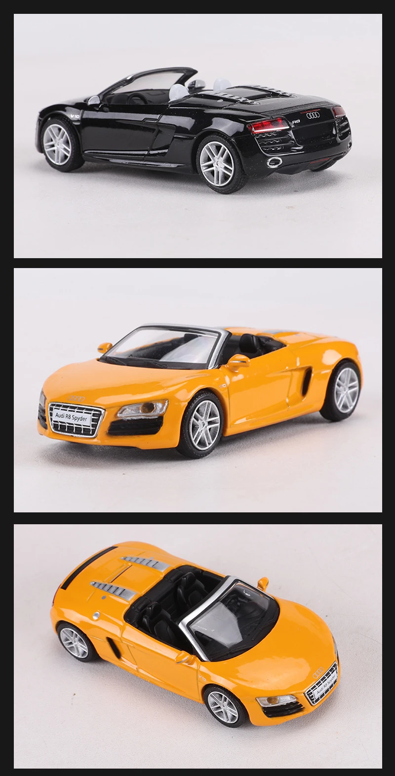 SHADOW 1:64 R8 V10 Spyder Legierungsmodellauto – Detail 6