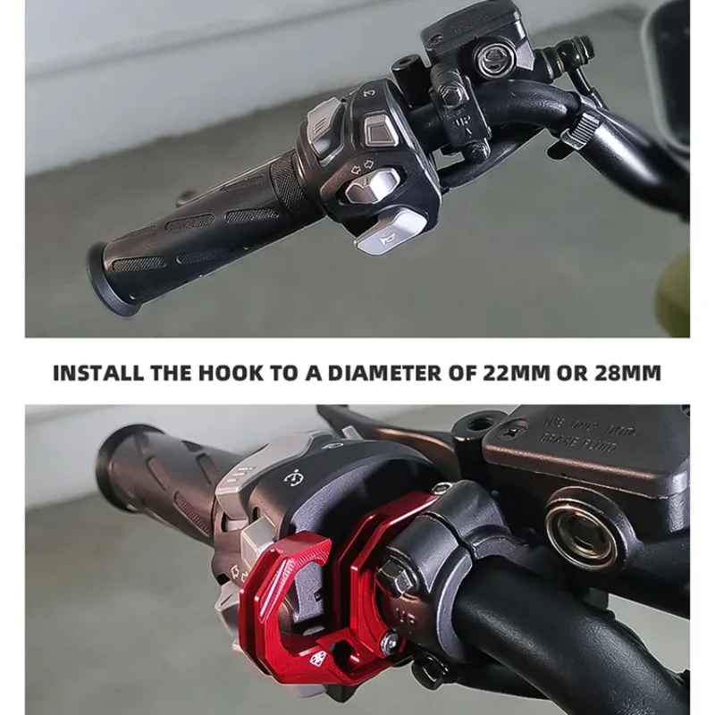 SPIRIT BEAST Electric Motorcycle Faucet Handlebar Hook Modification 22mm or 28mm Diameter Universal Hook for UHR150 PCX160