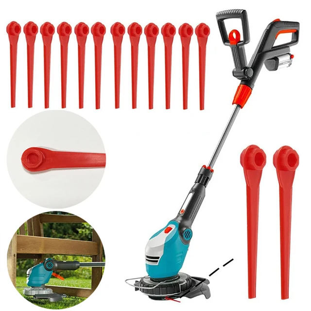 50pcs Universal Garden Grass Trimmer Plastic Replacement Blades for Gardena Grass Trimmer EasyCut Li-18/23R 9823 9825 9820 9821 2