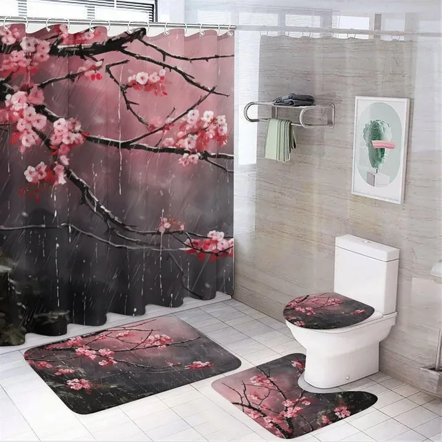 4pcs cherry blossom shower set 1