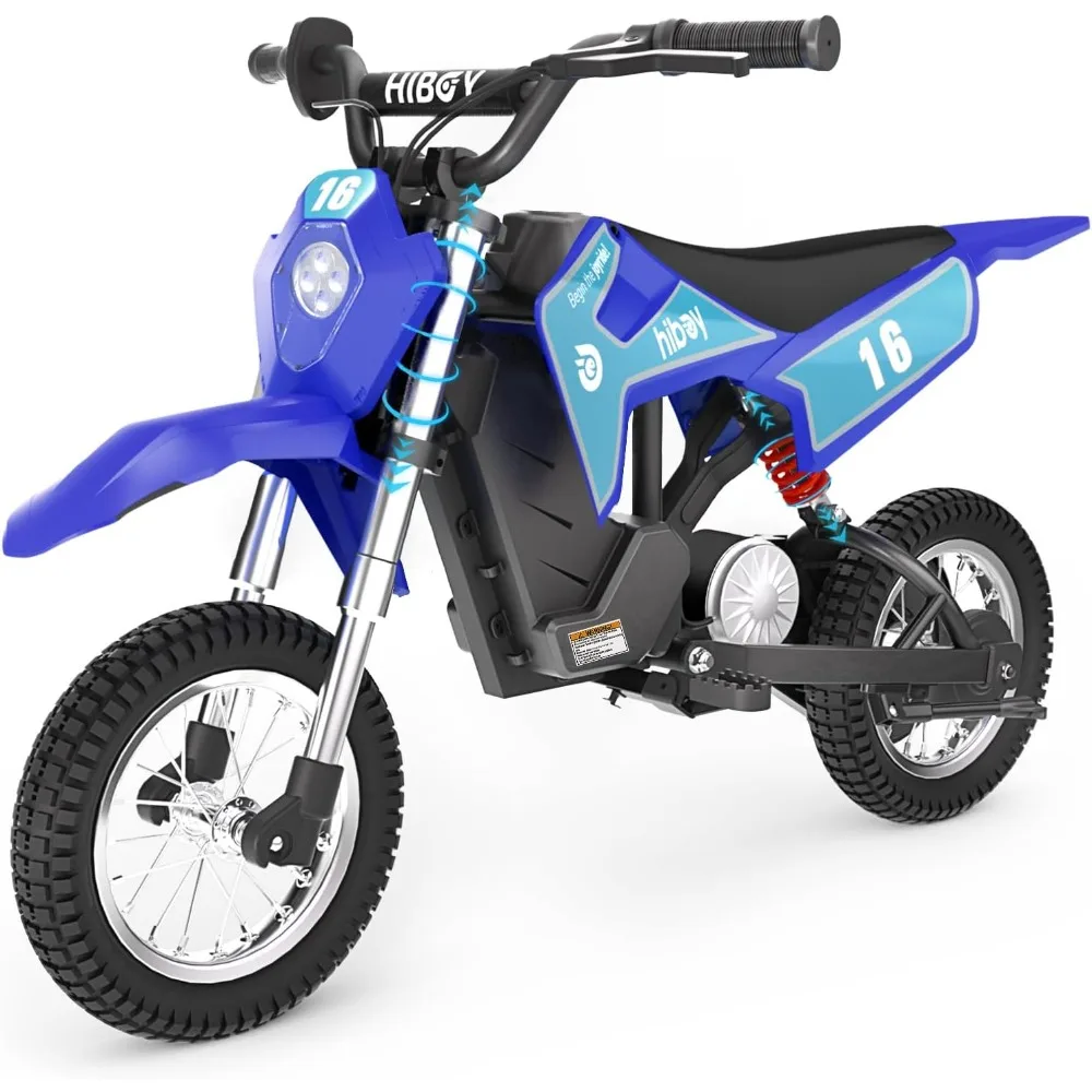 

Electric Dirt Bike 36V for Kids Ages 3-10,300W EBIKE - Up to 15.5MPH & 13.7 Miles Long-Range,3-Speed Electric Motorcycle