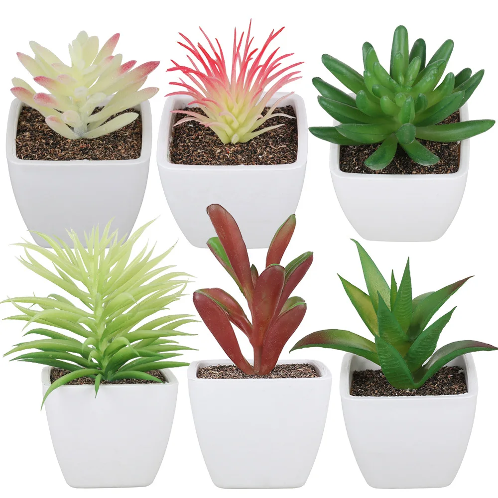 Simulation-de-Mini-plante-en-Pot-pour-bureau-Pot-en-plastique-carr-cr ...
