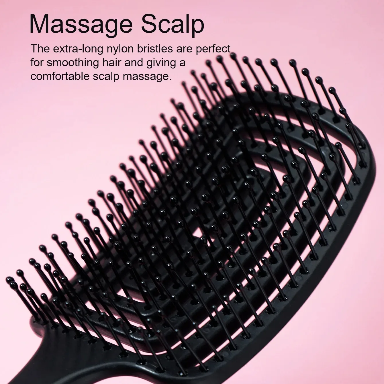 Square Hollow Massage Comb Massage Meridians Scalp Hair Styling Adjuster Quick Blow Dry Household Hair Tool 5