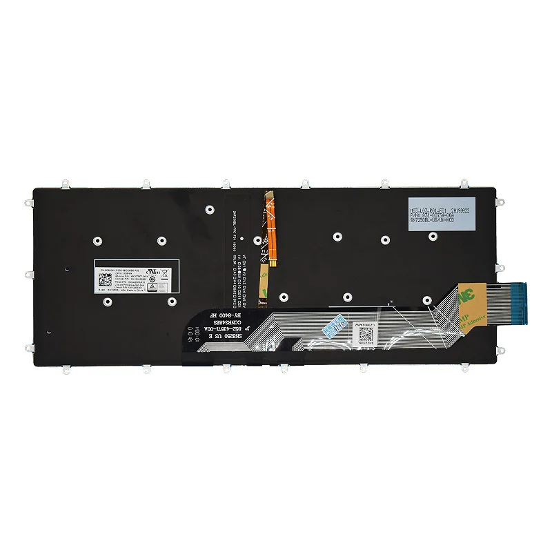 Teclado Portátil com Luz de Fundo para Dell Vostro 14 5468 5471 Latitude 3379 3390 3490 P61f P69g us Russo br sp - Imagem 6