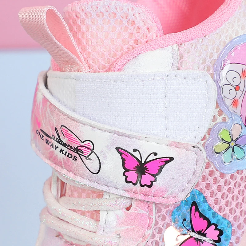 2025 أحذية شعبية الفتيات موضة الوردي الكرتون أحذية...