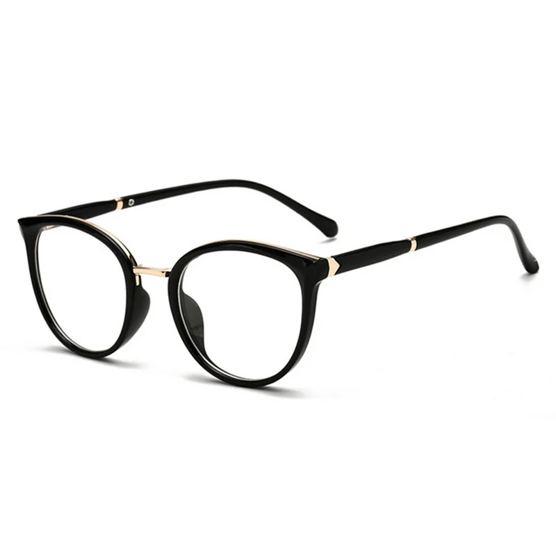 Spring Leg okulary korekcyjne anty-niebieskie owalne – damskie TR90 cat eye 7 Spring Leg Anti-blue Light Oval Prescription Eyeglasses Women TR90 Cat Eye Short-sight Eyewear Diopter 0 -0.5 -0.75 -1.0 To -6.0 5