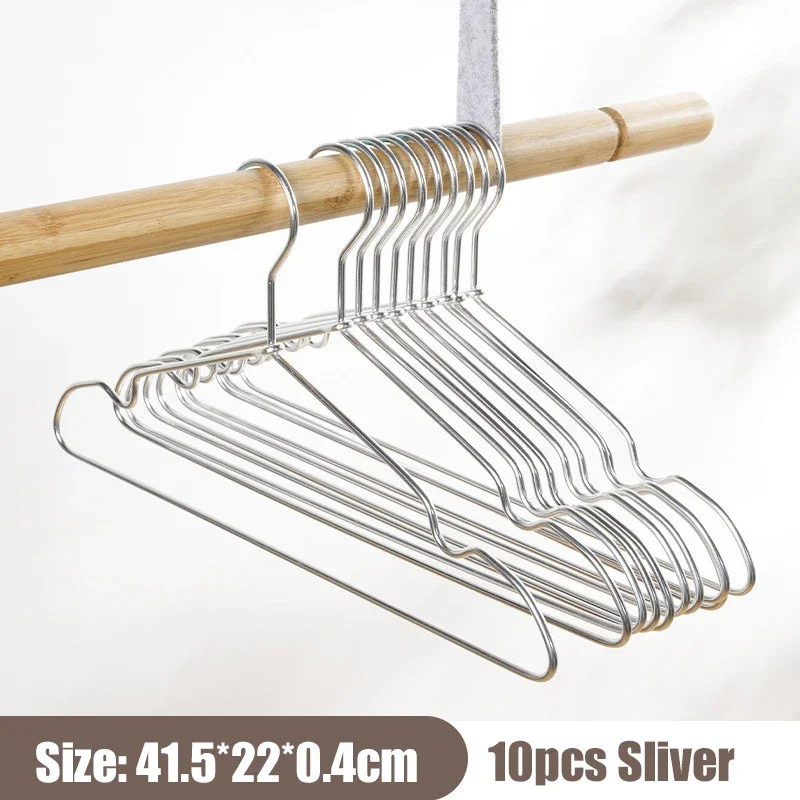 10pcs Clothes Hanger Non-Slip For Skirt Coat Drying Wardrobe Storage