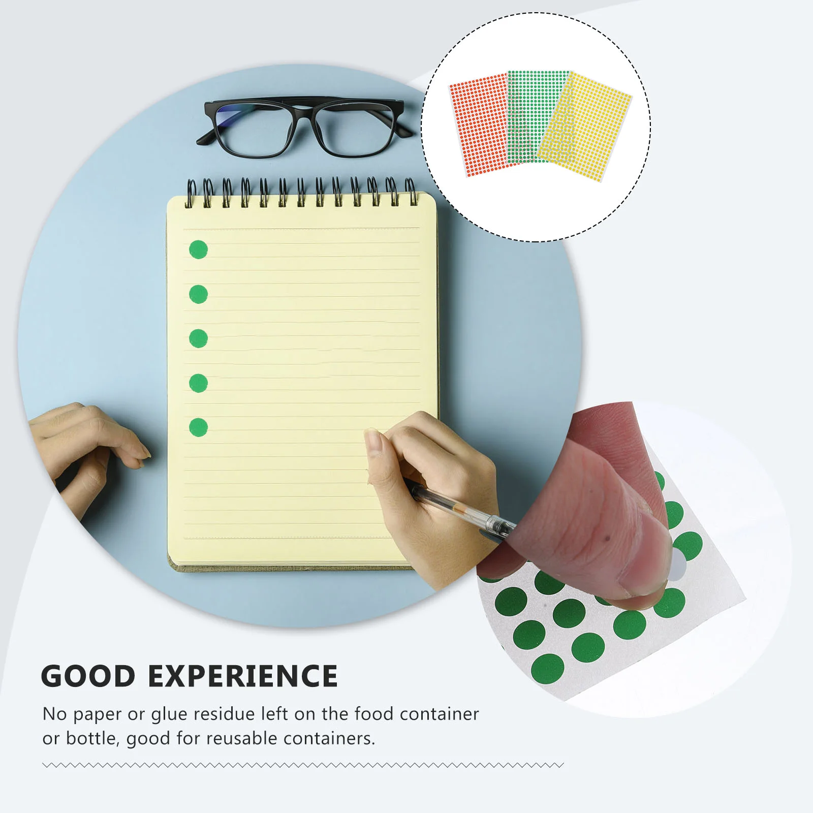 

15 листов, Ярлыки-наклейки в горошек