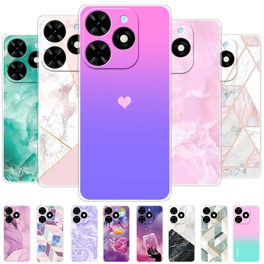 Per Tecno Spark 20 Pro Custodia Trasparente Custodia Morbida In Silicone Tpu Per Tecno Spark 20C 10C Proteggi Coque O Tecno Spark 10 Pro Funda