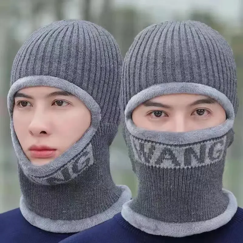 Cycling Hat Cycling Hats Winter Beanie Hat Winter Beanie Winter Autum men women hat wool cap plus velvet thick warm cycling motorcycle riding ear protection windproof knitted hat cap