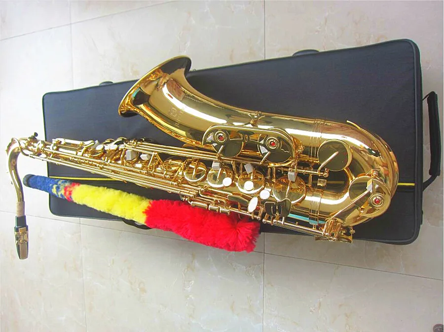 New Brass JUPITER Tenor Saxophone Bb Flat Sax Body Gold Woodwind Instrument Professional saxophone Carry Case
