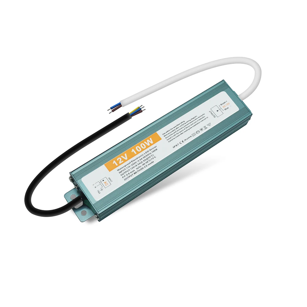High-Performance Waterproof LED Power Supply with Voltage Conversion