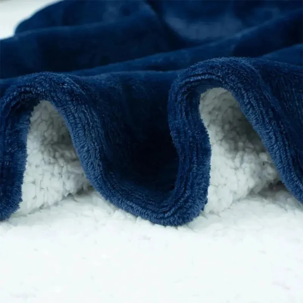 180cm Superlange Flanell-Decke mit Ärmeln, Winter-Kapuzenpullover, Sweatshirt für Damen und Herren, Übergroßer Fleece-Pullover für Draußen – Detail 14