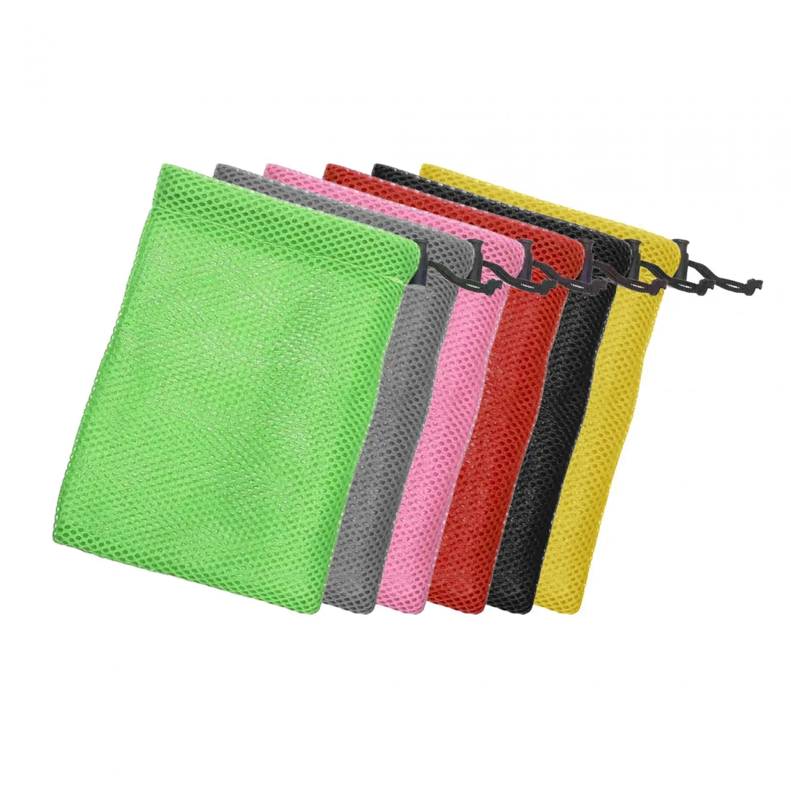 Multifunctional Mesh Small Drawstring Storage Bag for Cosmetics, Toy Collection,
