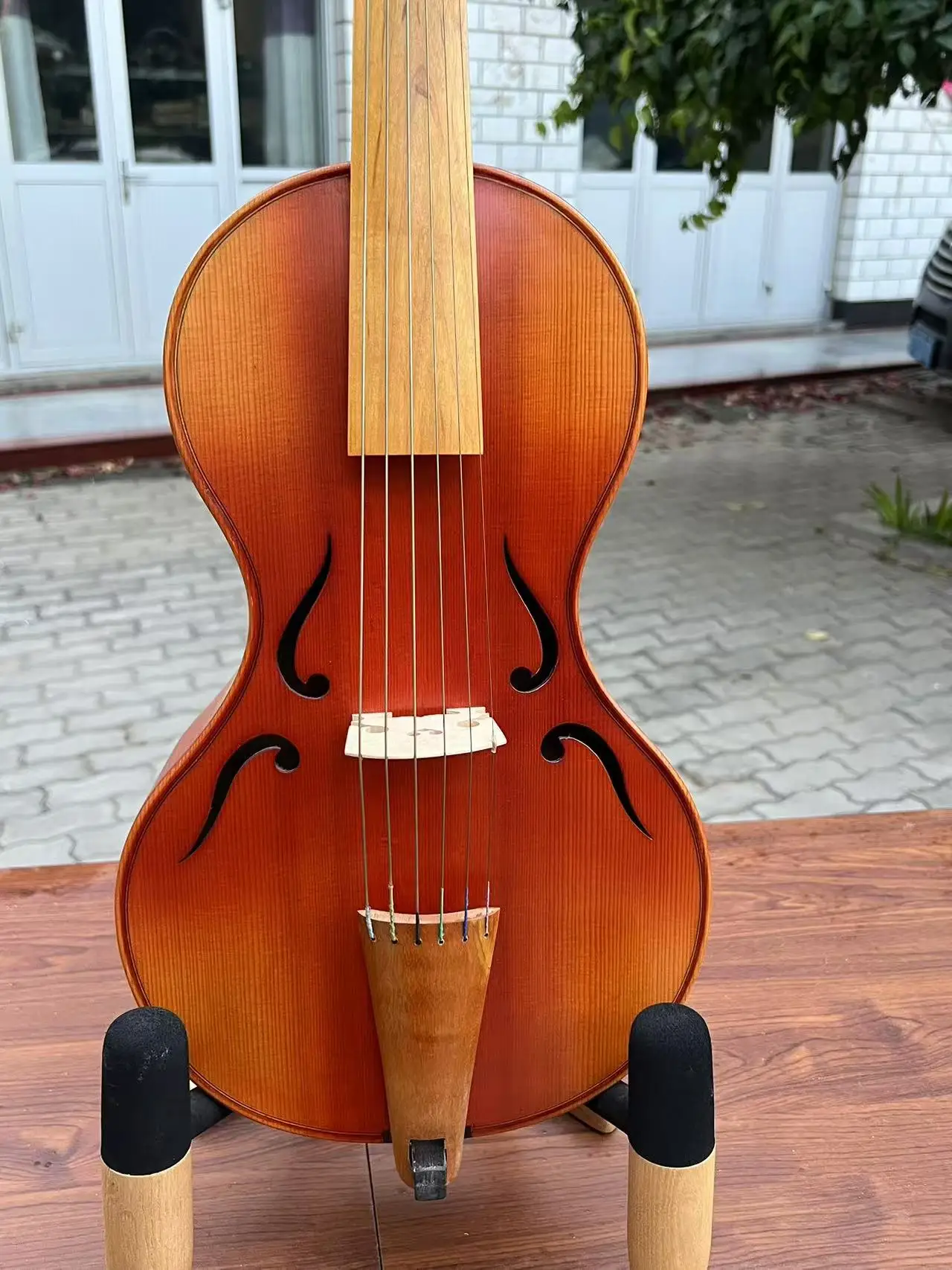 Baroque style SONG Brand Maestro 6 strings 16" viola da gamba，flames back#14513