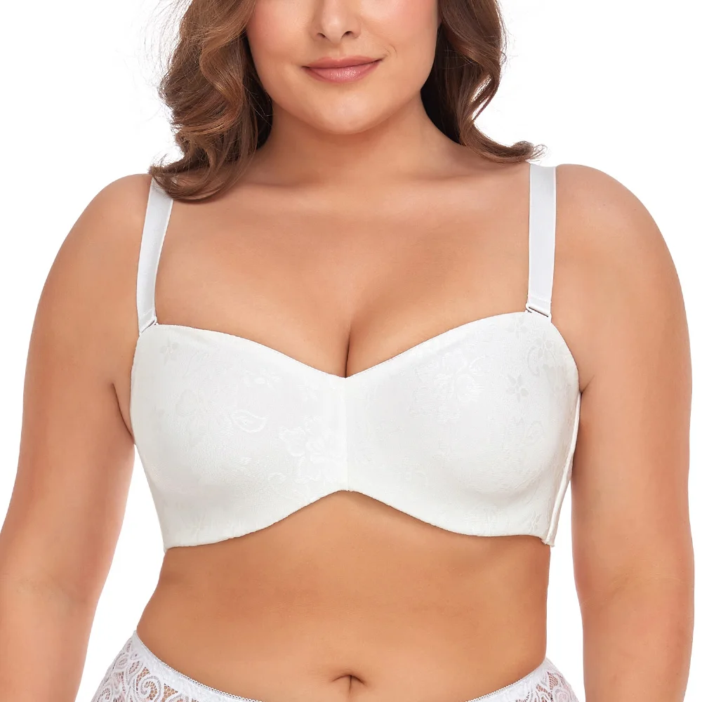 Women's Bra Support Contour Multiway Strapless Minimizer Bras Big