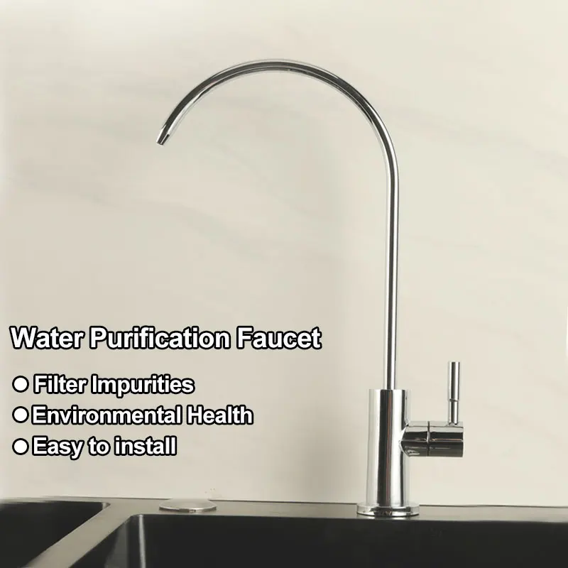 

Chrome Direct Drinking Water Filter Faucet Reverse Osmosis Sink Kitchen Purifier Tap