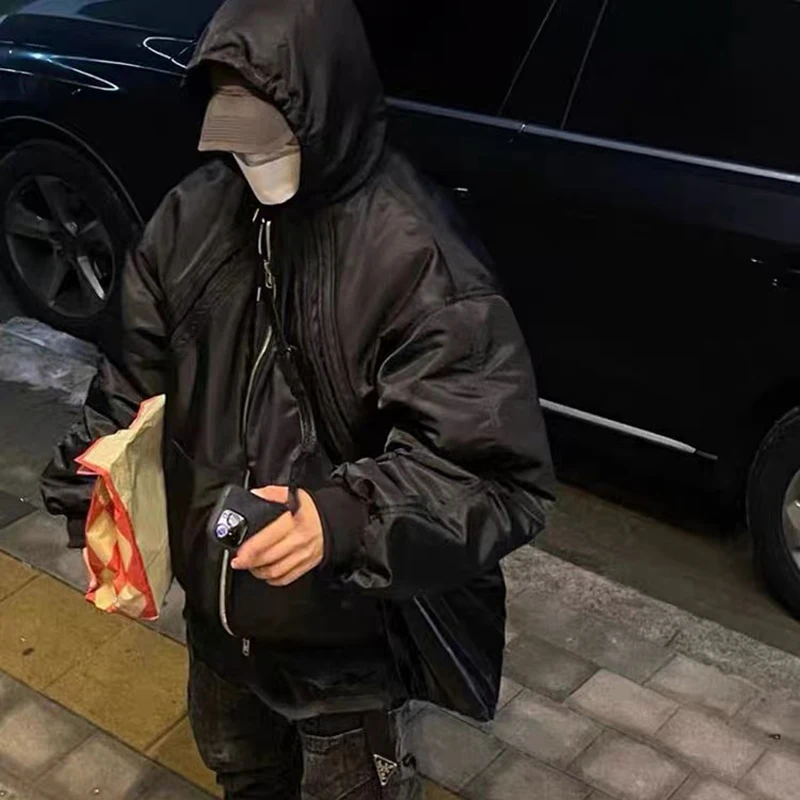 Far Archive 23ss Nylon Profile Hood Bomber jacket Functional 