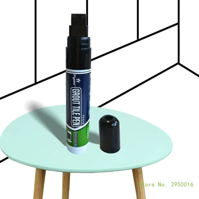 Grout Restorer Pen Tile Paint Marker Pen, Waterproof Wall Grout Pen Gaps Beautification Marker Pen, Wall Tile Repair