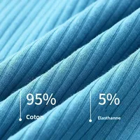 Boxer taille basse pour hommes, culotte côtelée de couleur unie, 1 pièce/3 pièces/9 pièces 5