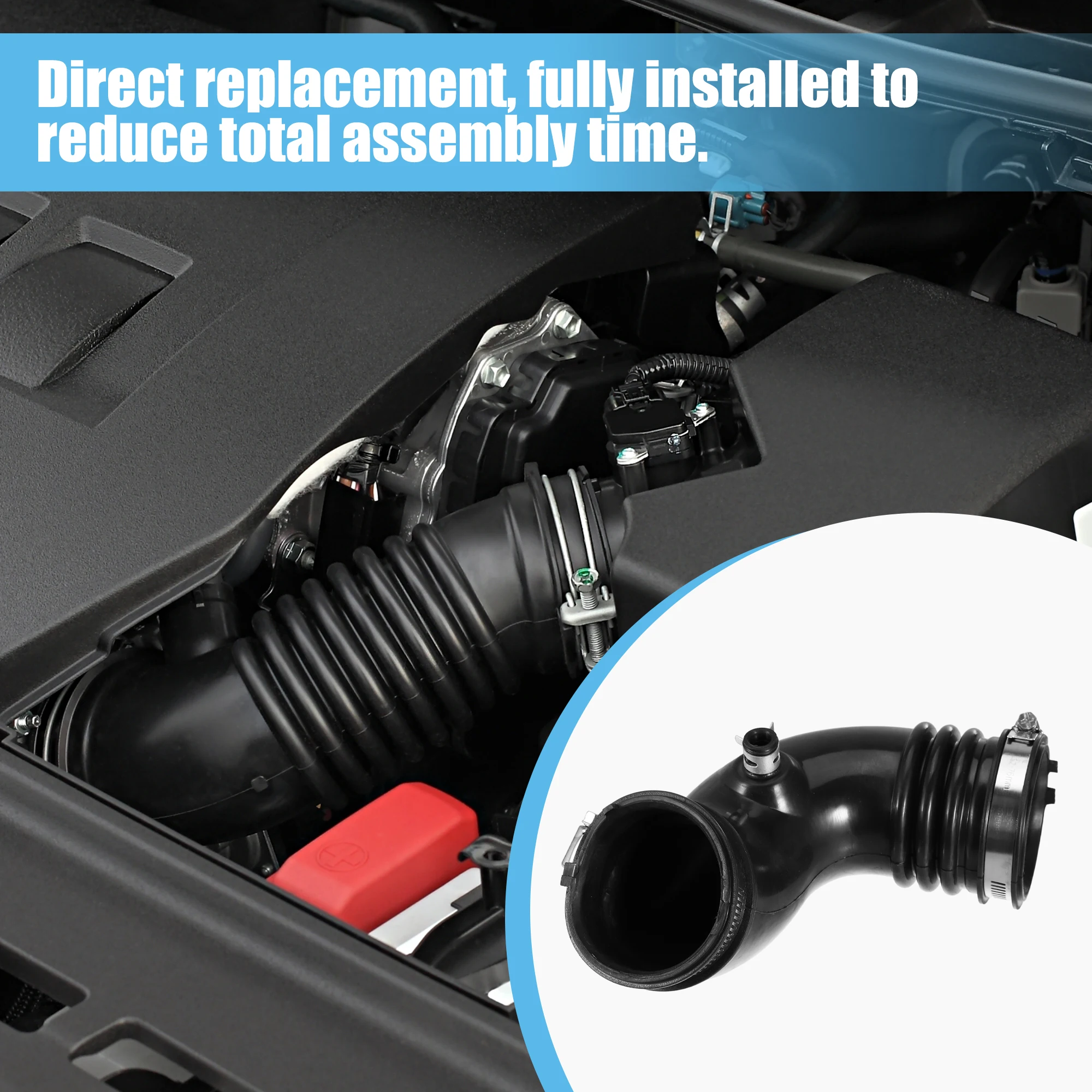 Car Air Intake Hose Tube Air Flow Duct Tube for Honda Civic Hybrid L4 1.3L 2006 2007 2008 2009 2010 2011 UXCELL 17228-RMX-000 air intake pipe,air filter intake pipe,silicone intake hose