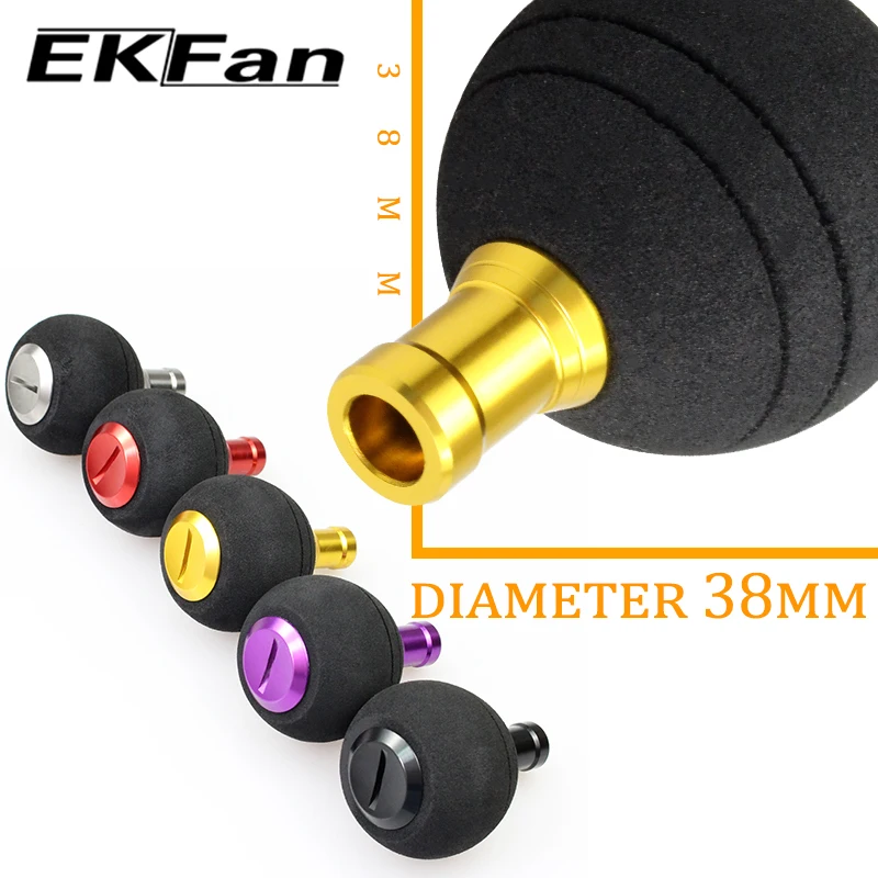 EKfan 38/50 MM EVA Knöpfe Mit 7x4x2,5 MM Lager Anzug 4 MM Welle Achse Angelrolle Griff Für SHI & DAI Spinning Baitcast Rad DIY – Detail 6