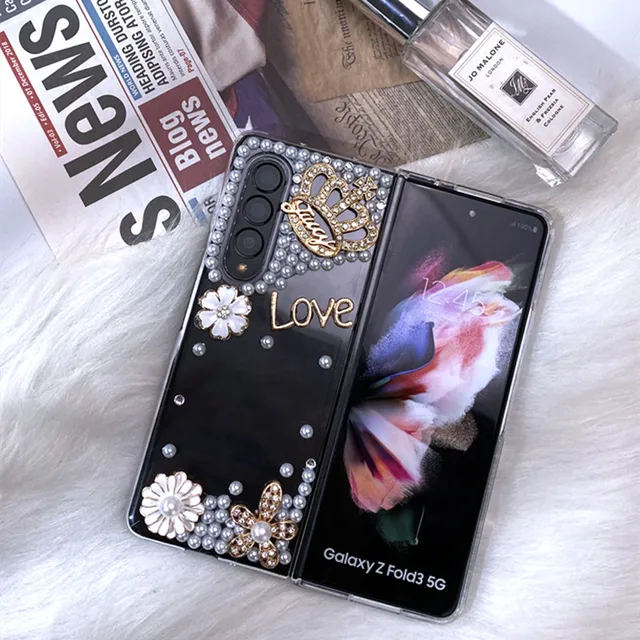 For Samsung Galaxy Z Fold 4/fold 5/Z Fold 3 Phone Case Diamond