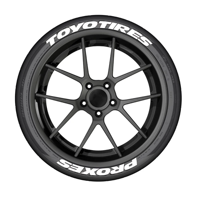 One Tire Letter Car Tire Styling Decorative Sticker PVC Waterproof Personalized Letter Tire Decal Without Glue