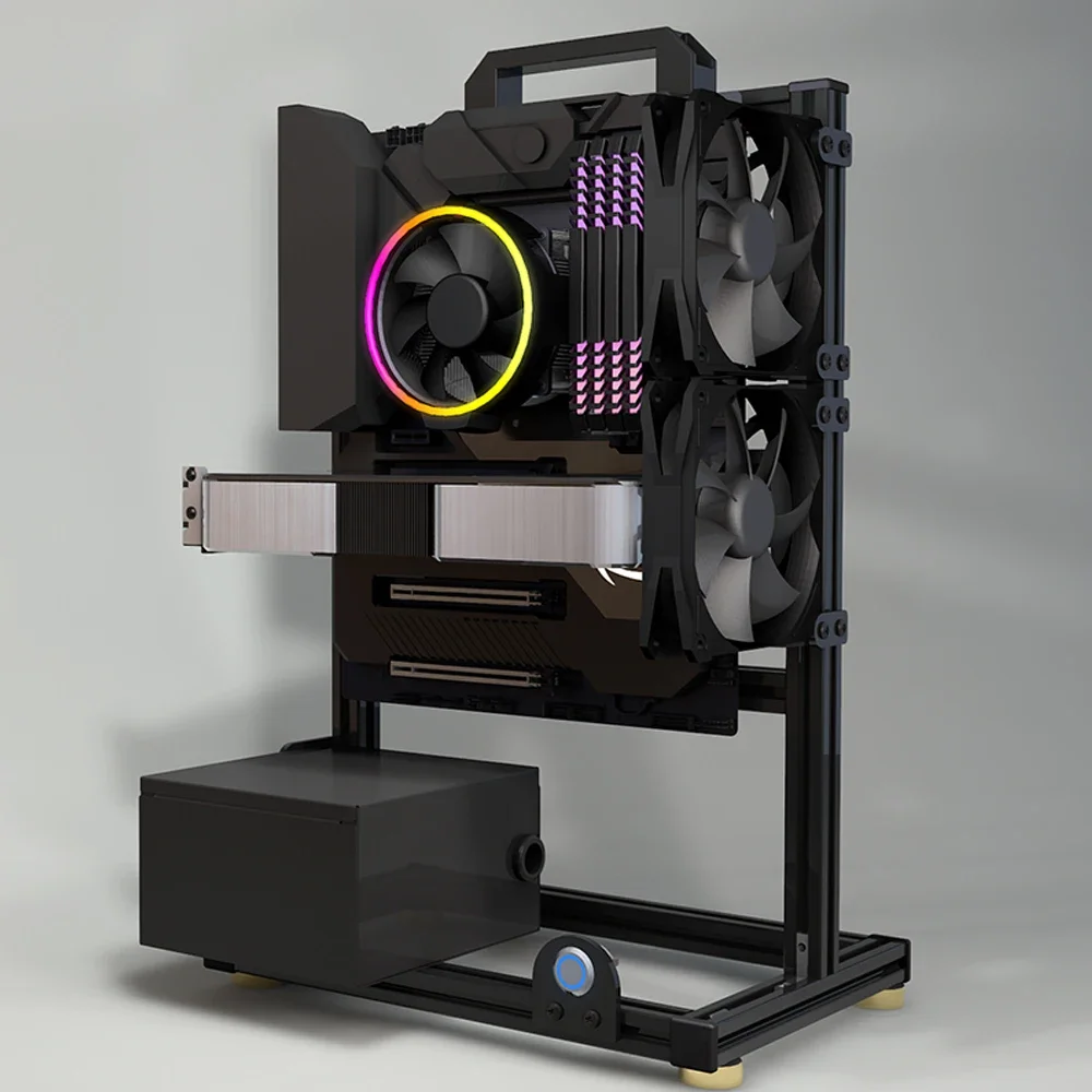 PC Case Modding EATX Open Frame ITX MATX ATX Gamers Cabinet DIY Water Cooler Desktop Computer Aluminum Creative Tower Gaming