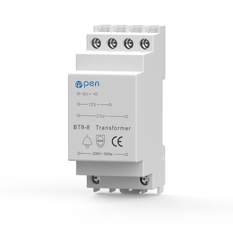 BT8 8 doorbell transformer rated voltage CE certification rail type doorbell protector Compatible with Ring Bell Bell Smart Power transformer