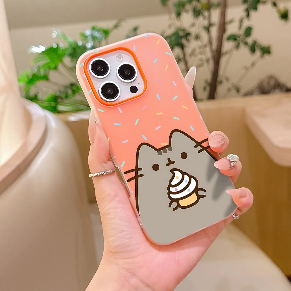 Cute Cat P-Pusheens Matte Candy Dual Phone Case