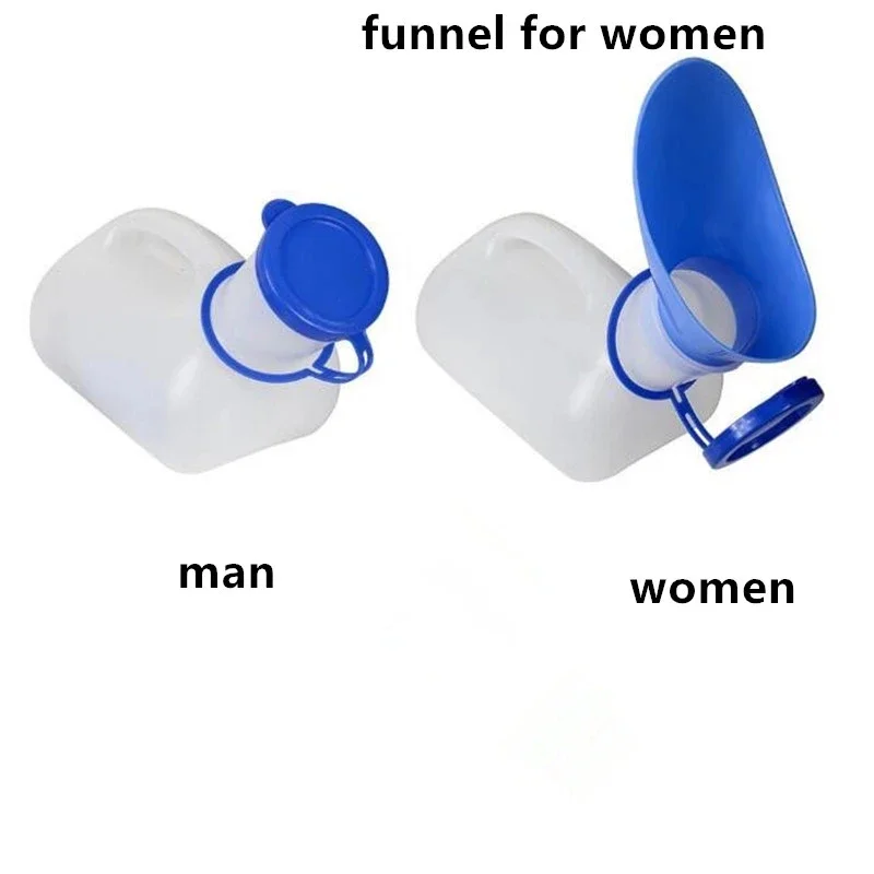 1000ML Female Male Portable Mobile Toilet Car Travel Journeys Camping Boats Urinal Outdoor Supllies 1pcs Urine Bag Disposable Urine Bag Women Urinal Baby Travel Urinal