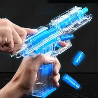 Children's toy gun Luminous Soft Bullet simulation boy girl Glock Glow-in-the dark toy gun gift family games 2