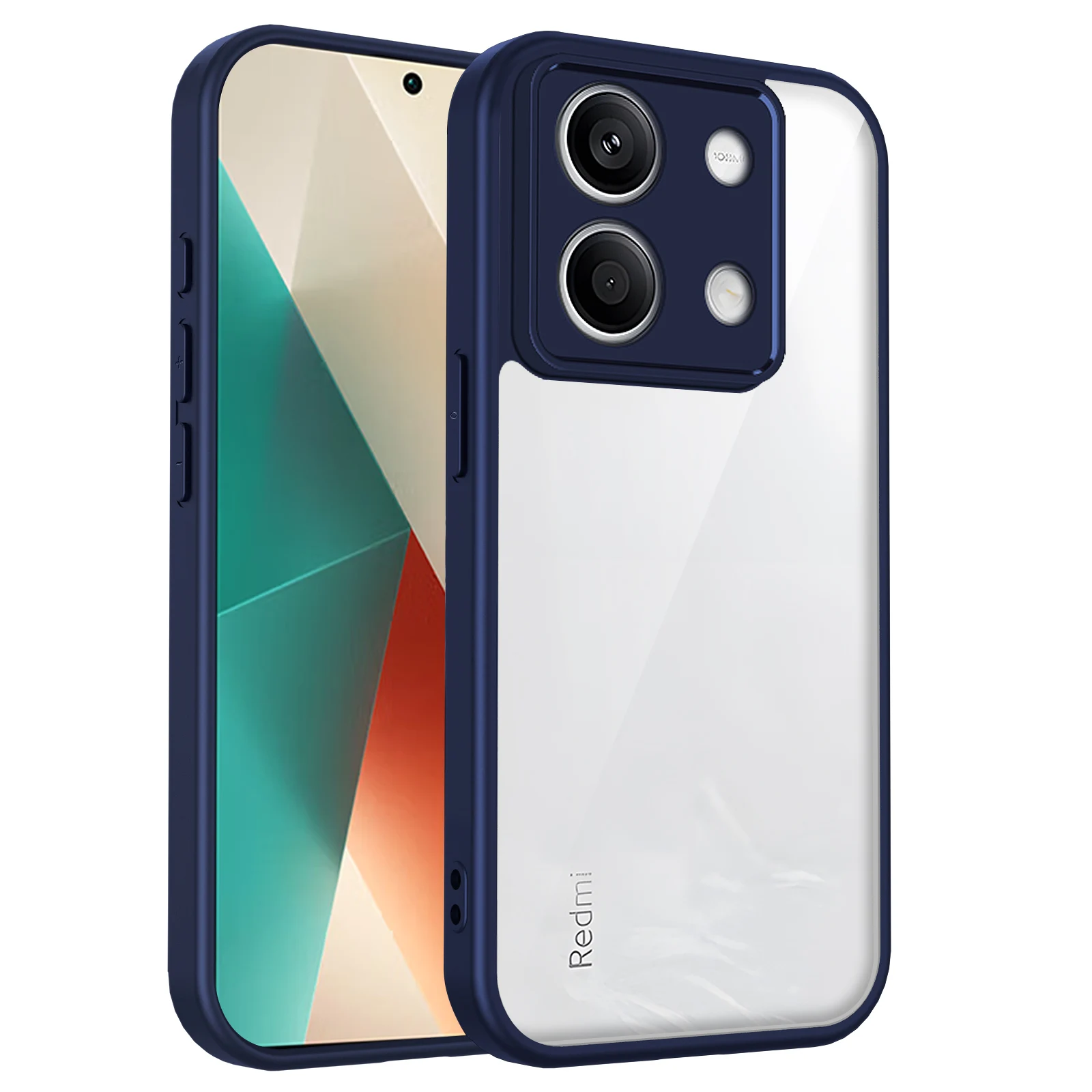 Air Cushion Silicon Bumper Clear Matte Back Phone Case