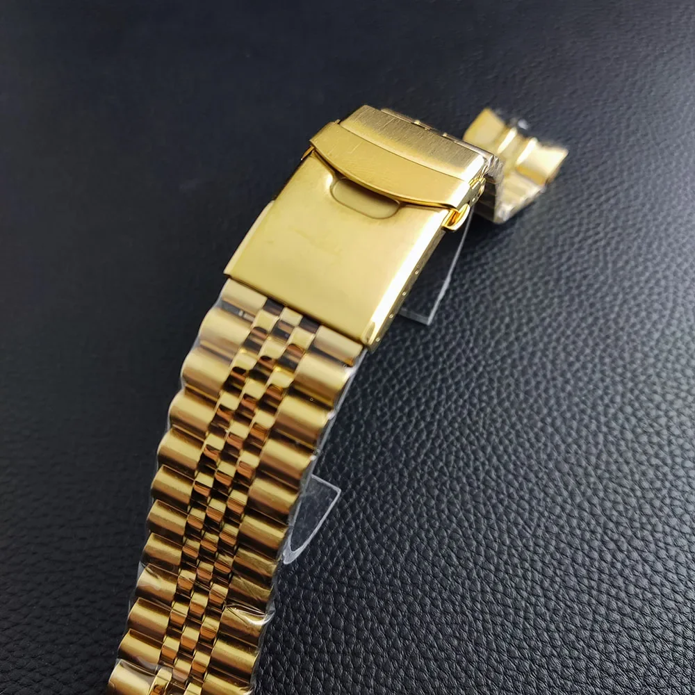 Men's Black Matte Steel Watch Case with Sapphire Glass & 22mm Band