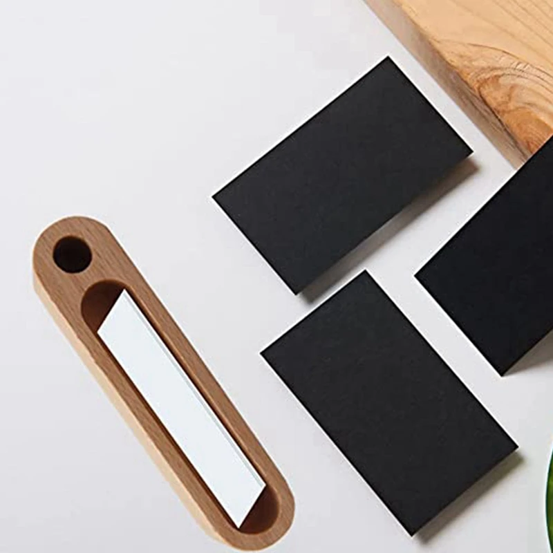 너도밤나무 호두나무 나무 명함 홀더, 명함 케이스, 펜 홀더 포함