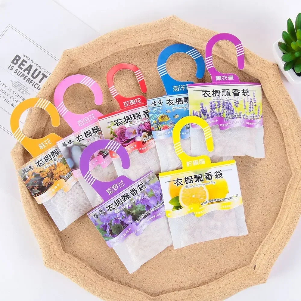 Natural Hangable Fragrant Fragrances Spices Bags Wardrobe Sachets Deodorizing Paper Aromatherapy Bag Home Cabinet Air Fresheners deodorant sachet bags,fragrance bags