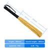 38.5CM Yellow PU Leather Tassels Flogger Horse Riding Whip Equestrianism Horse Whips 6